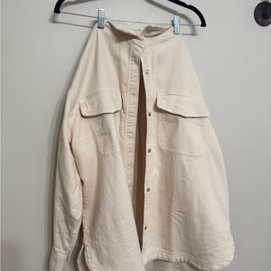 Aerie Light Cream Button-Up Shirt NWOT